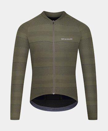Corinne long sleeve cycling ersey CORINNE MOSS GREEN CAFÉ DU CYCLISTE