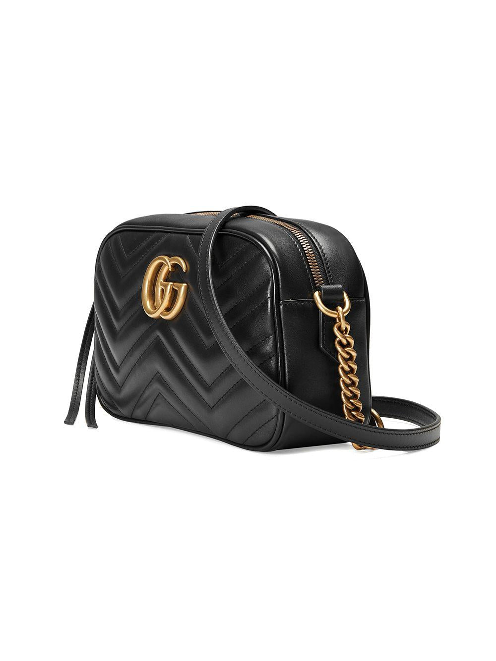 Borsa a spalla "GG Marmont smaii'' nera 447632 DTD1T1000 GUCCI