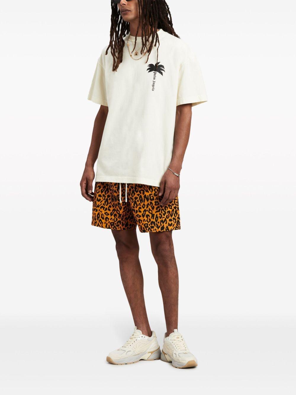 Palm motif T-shirt PMAA072S24JER001 0310 PALM ANGELS