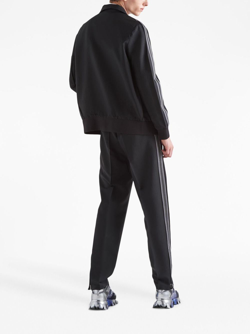 Tailored Trousers With Contrasting Side Stripes SPH261 G54 S 231F0002 PRADA
