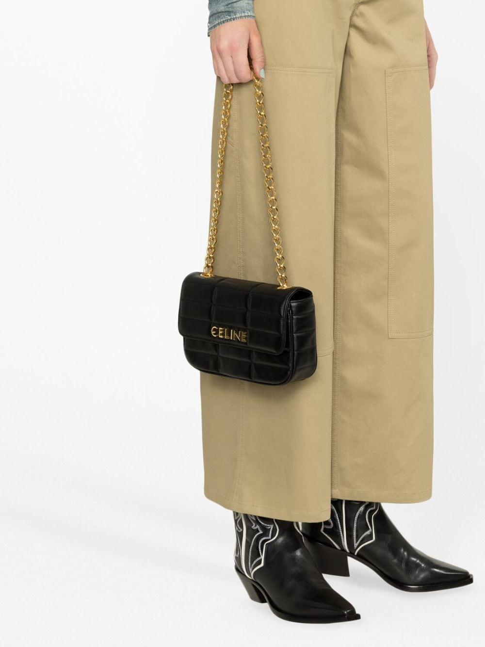 Chain matelassé leather shoulder bag 111273EYD 38NO CÉLINE