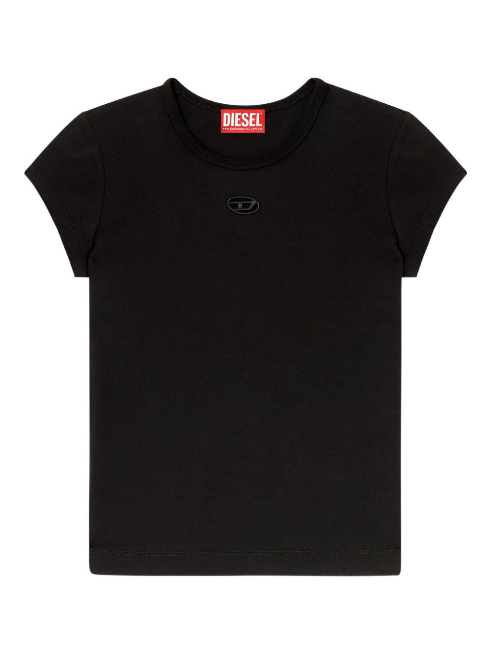 T-shirt with cut-out embroidered logo A19912 0AFAA9XX DIESEL