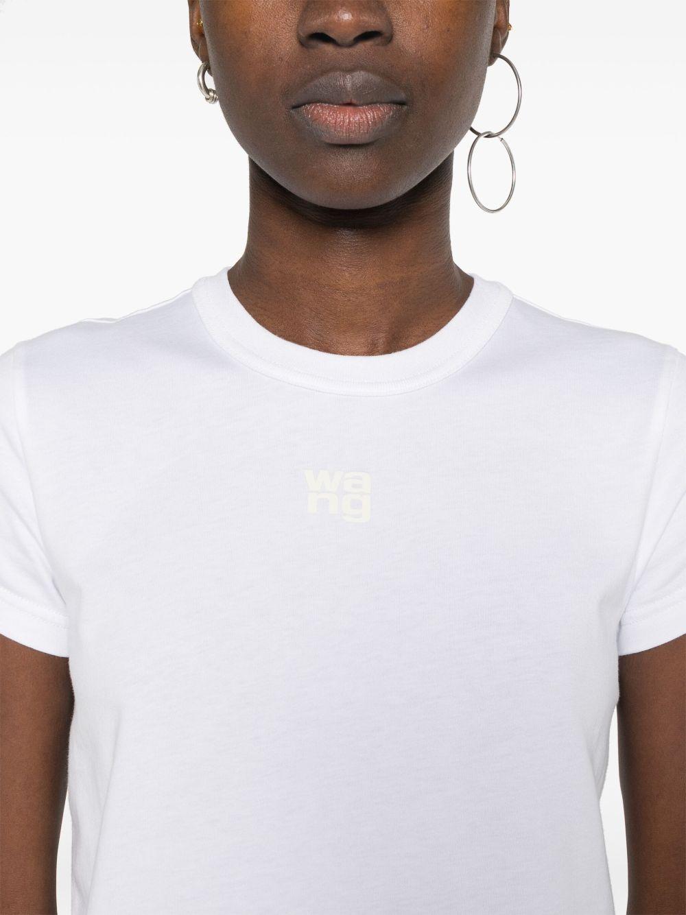 Logo-print T-shirt<BR/><BR/><BR/> 4CC3241521 100 ALEXANDER WANG