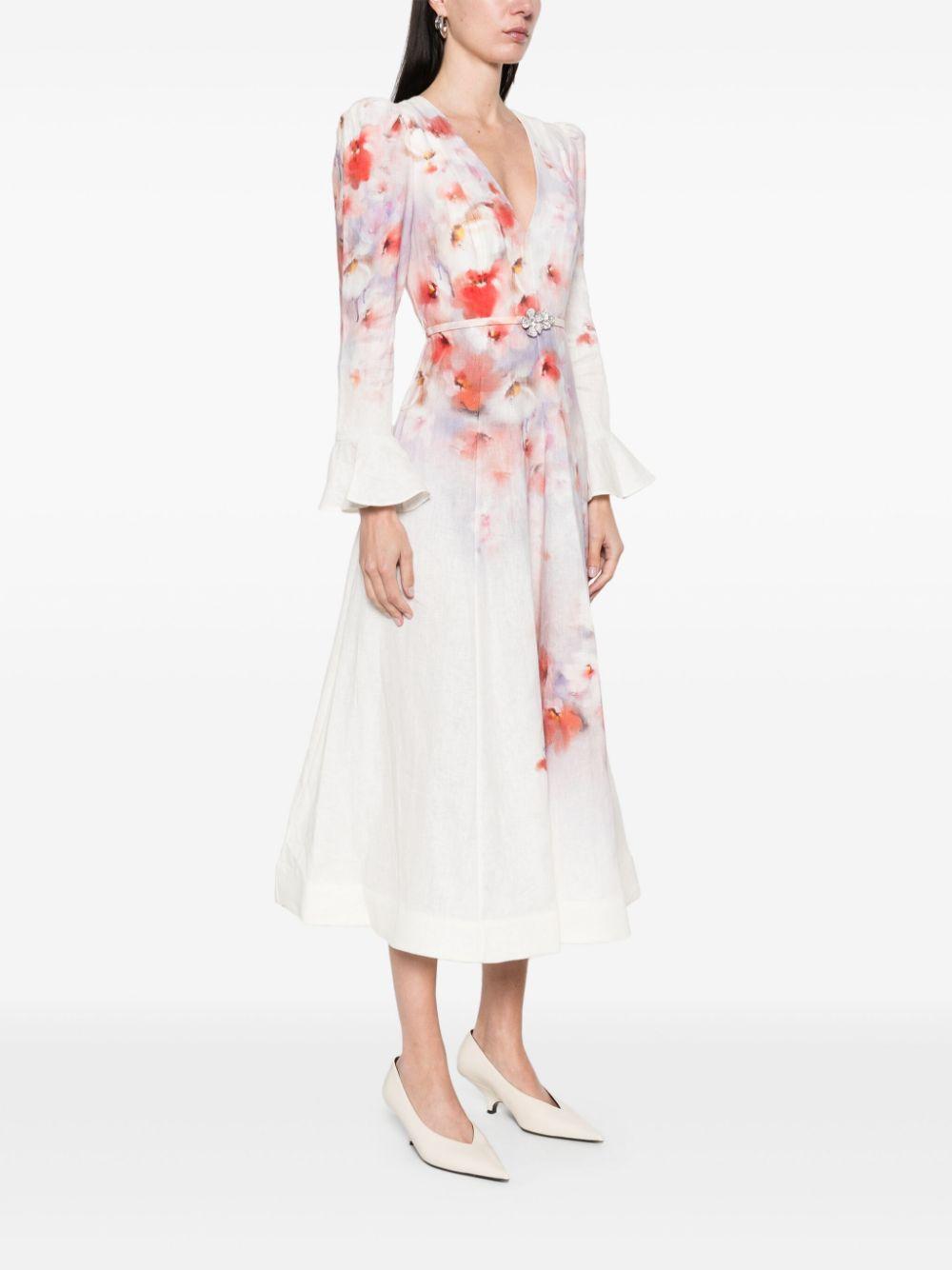 Crush midi dress<BR/><BR/><BR/> 2344DR251 SCAFLO ZIMMERMANN
