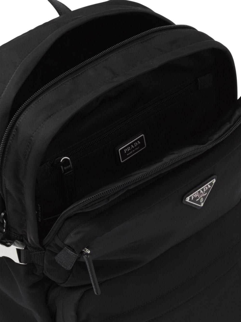 Re-Nylon Saffiano leather backpack<BR/><BR/><BR/> 2VZ101 2DMGF0002 PRADA