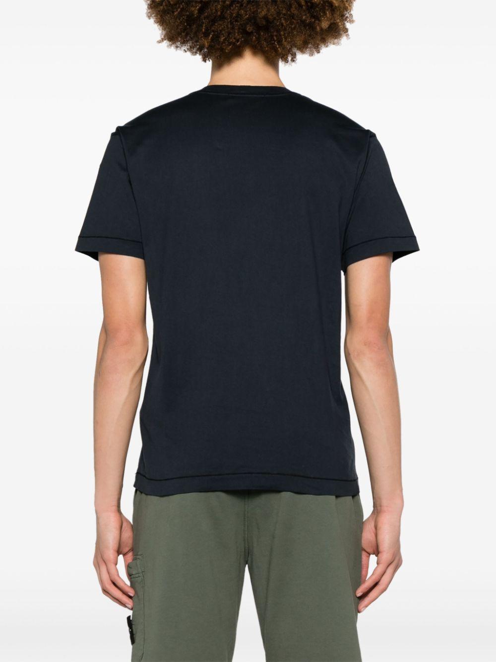 Compass-patch cotton T-shirt<BR/><BR/><BR/> 2100039 S0013V0020 STONE ISLAND