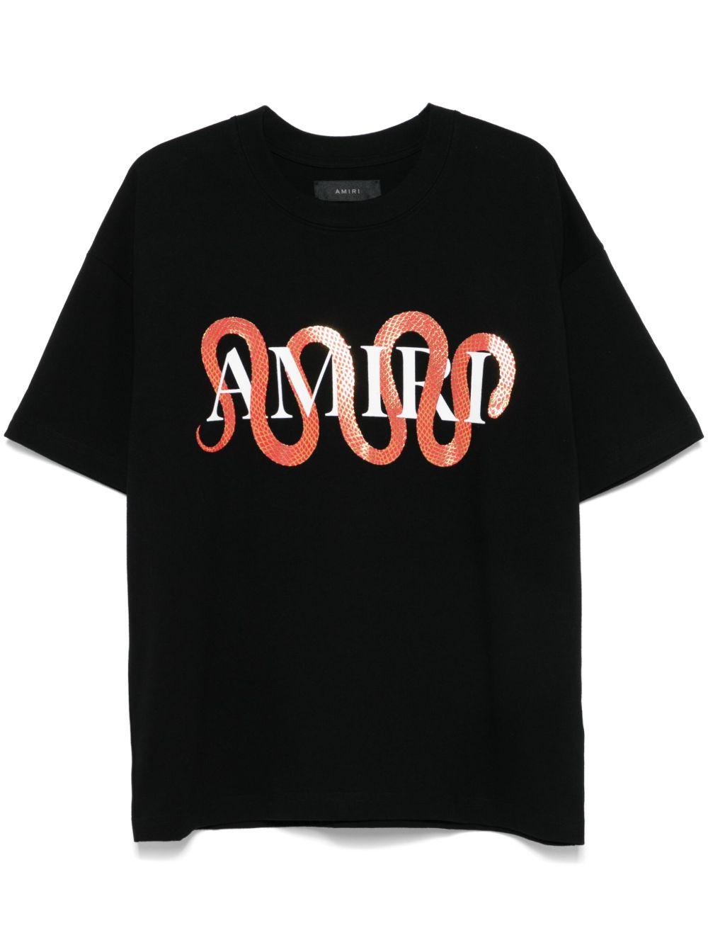 Snake T-shirt<BR/><BR/><BR/> AMJYTE1155 BLACK AMIRI