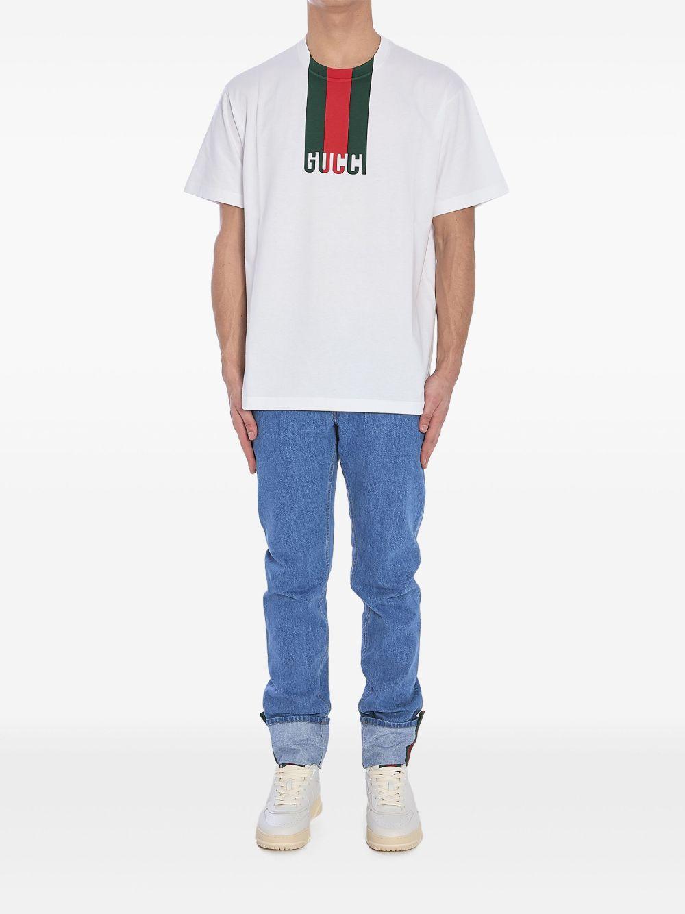 Cotton jersey T-shirt with print 796395 XJG259692 GUCCI