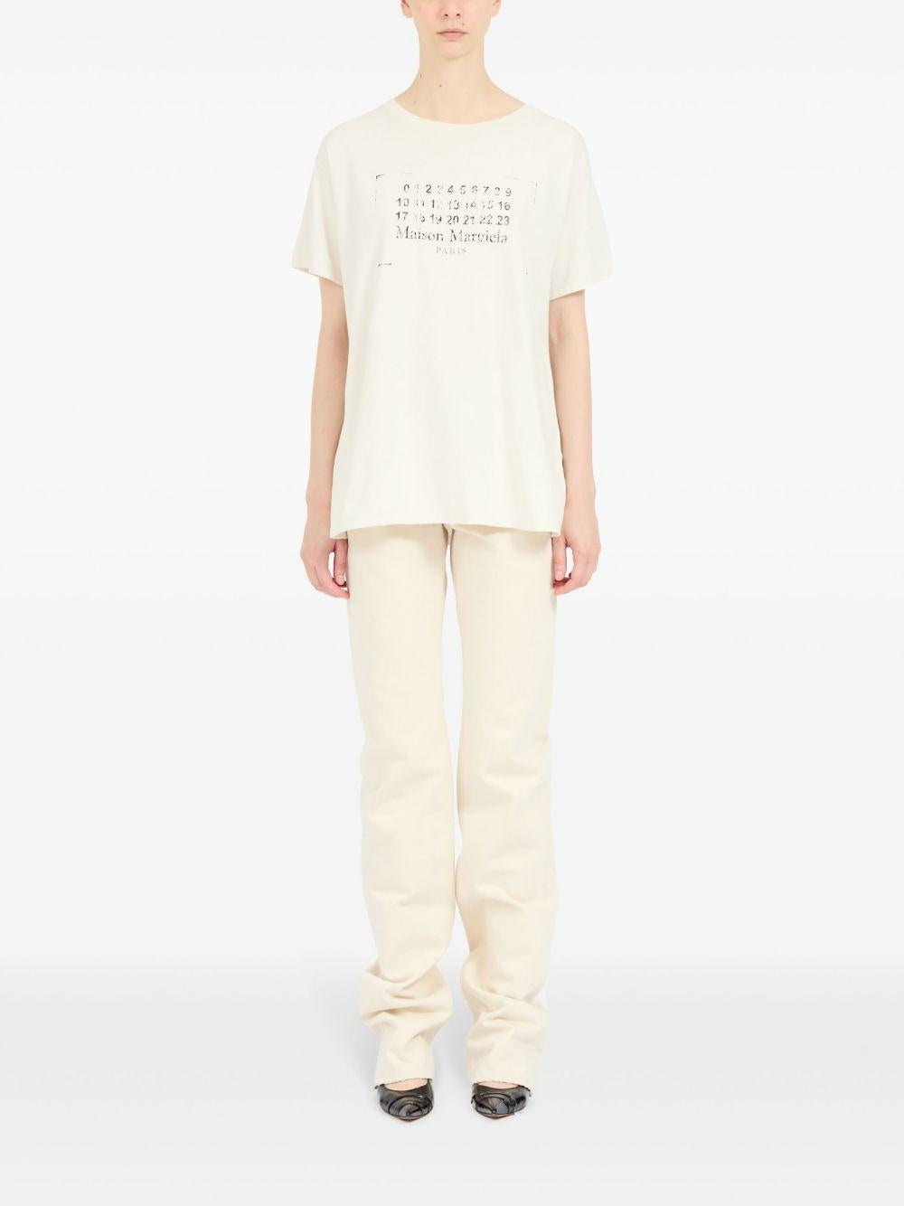 Logo-print cotton T-shirt<BR/><BR/><BR/> S51GC0534 S24575103 MAISON MARGIELA