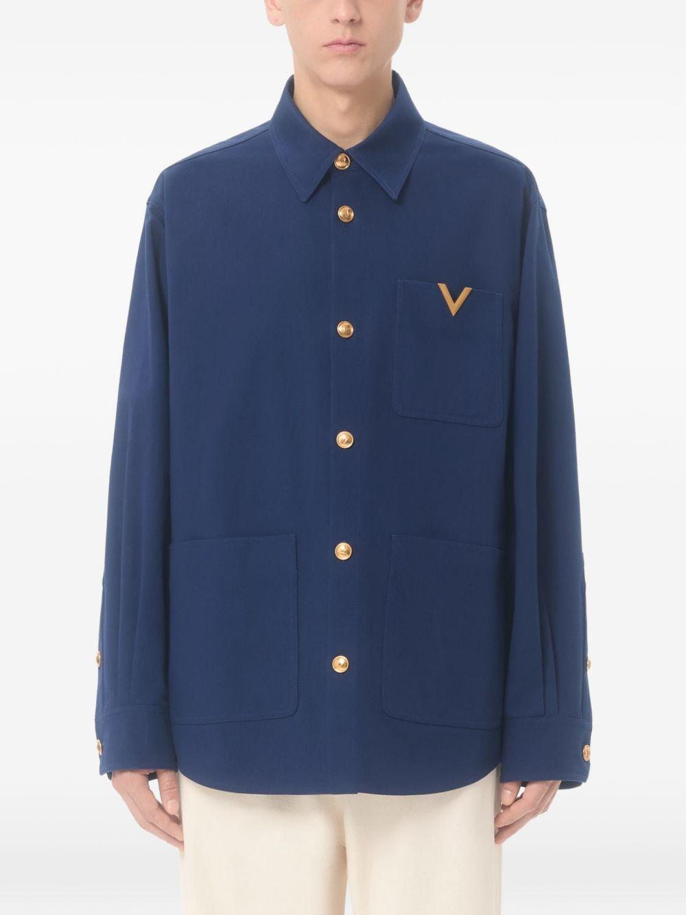 Cotton Gabardine Shirt Jacket 8V3CIO11ALS 788 VALENTINO GARAVANI