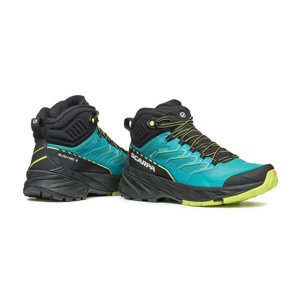 Fast hiking Rush 2 mid gtx shoes 63132202 BALTIC BLUE/SUNNY LIME SCARPA