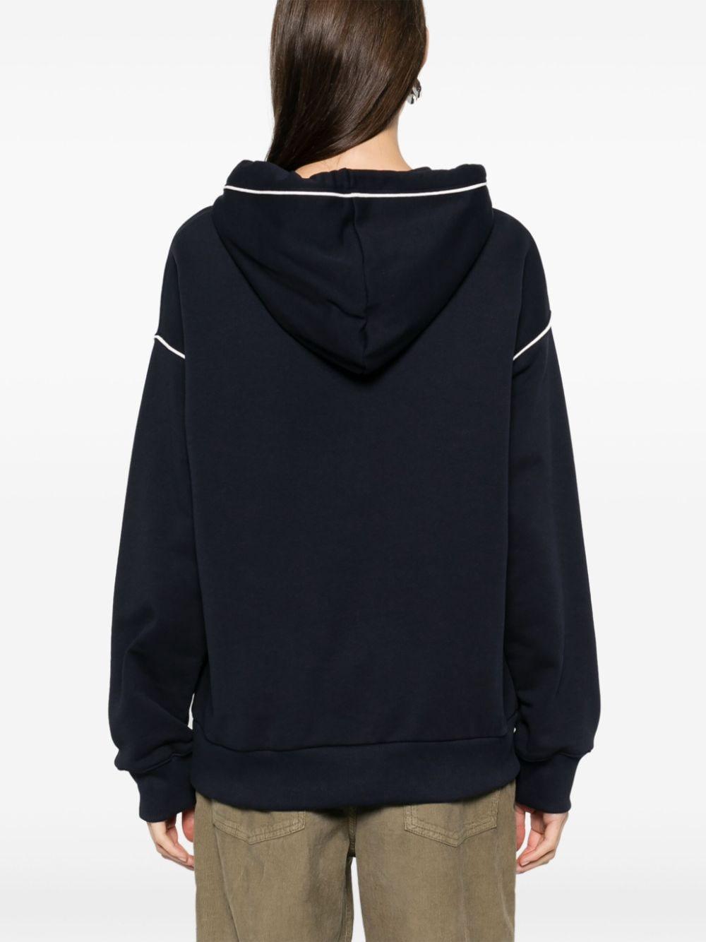 Logo-embroidered hoodie<BR/><BR/><BR/> AE-SW001/CO 019COQUE ALESSANDRO ENRIQUEZ
