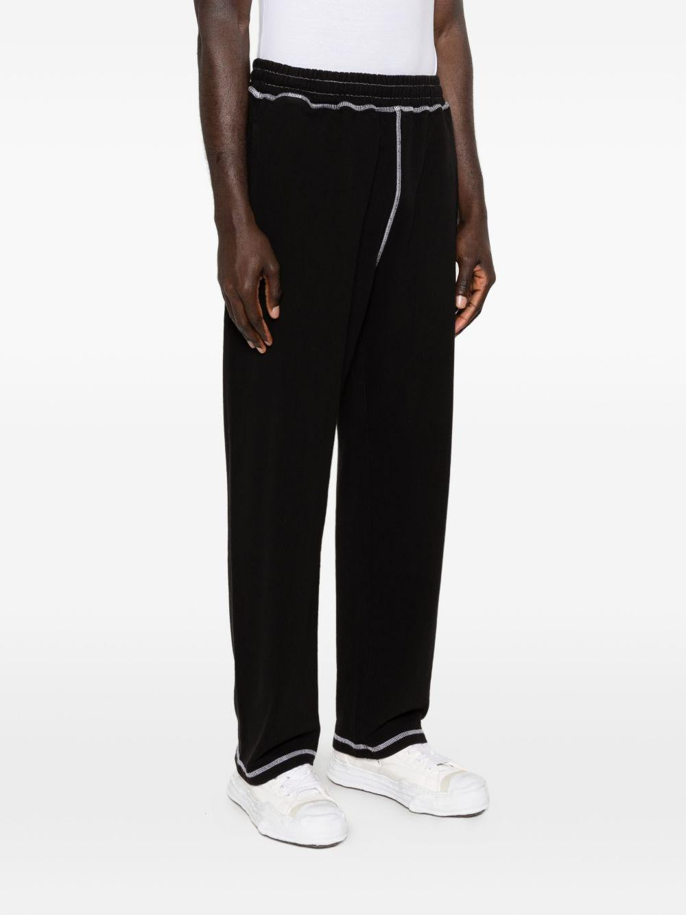 contrast-stitch track pants ASSC120008 BLACK ANTI SOCIAL SOCIAL CLUB