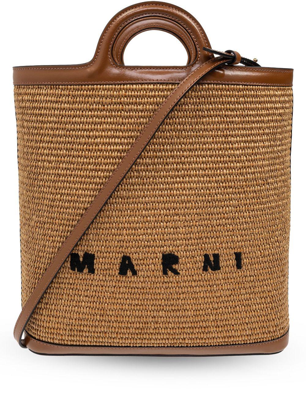 Tropicalia straw tote bag<BR/><BR/> SBMP0179Q0 P386000M50 MARNI