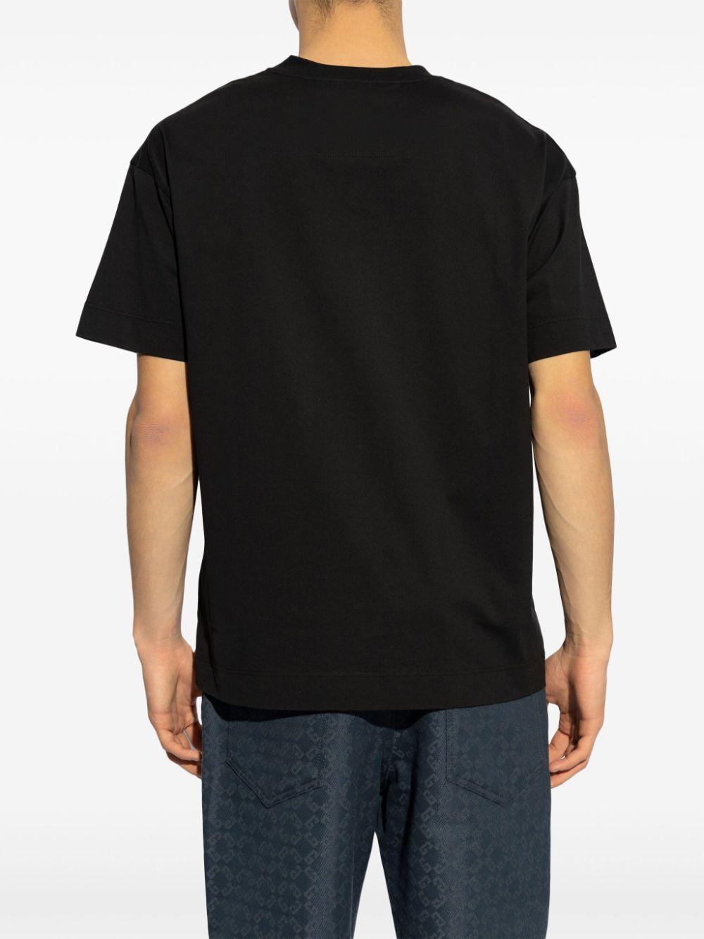 Medallion logo cotton T-shirt<BR/><BR/><BR/> BM71MG3YPK 001 GIVENCHY