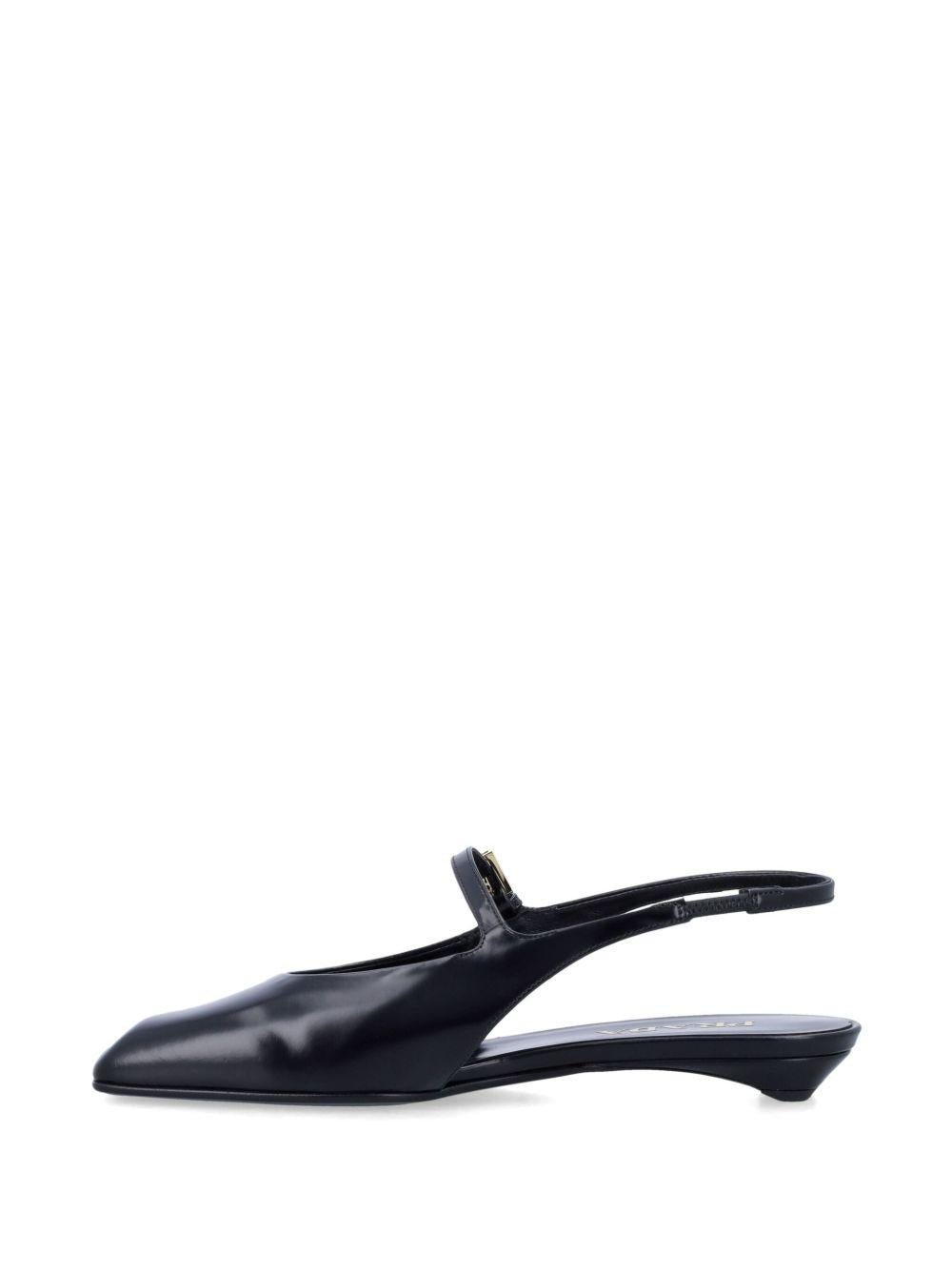 Leather slingback ballet flats<BR/><BR/><BR/> 1F828N 055F0002 PRADA