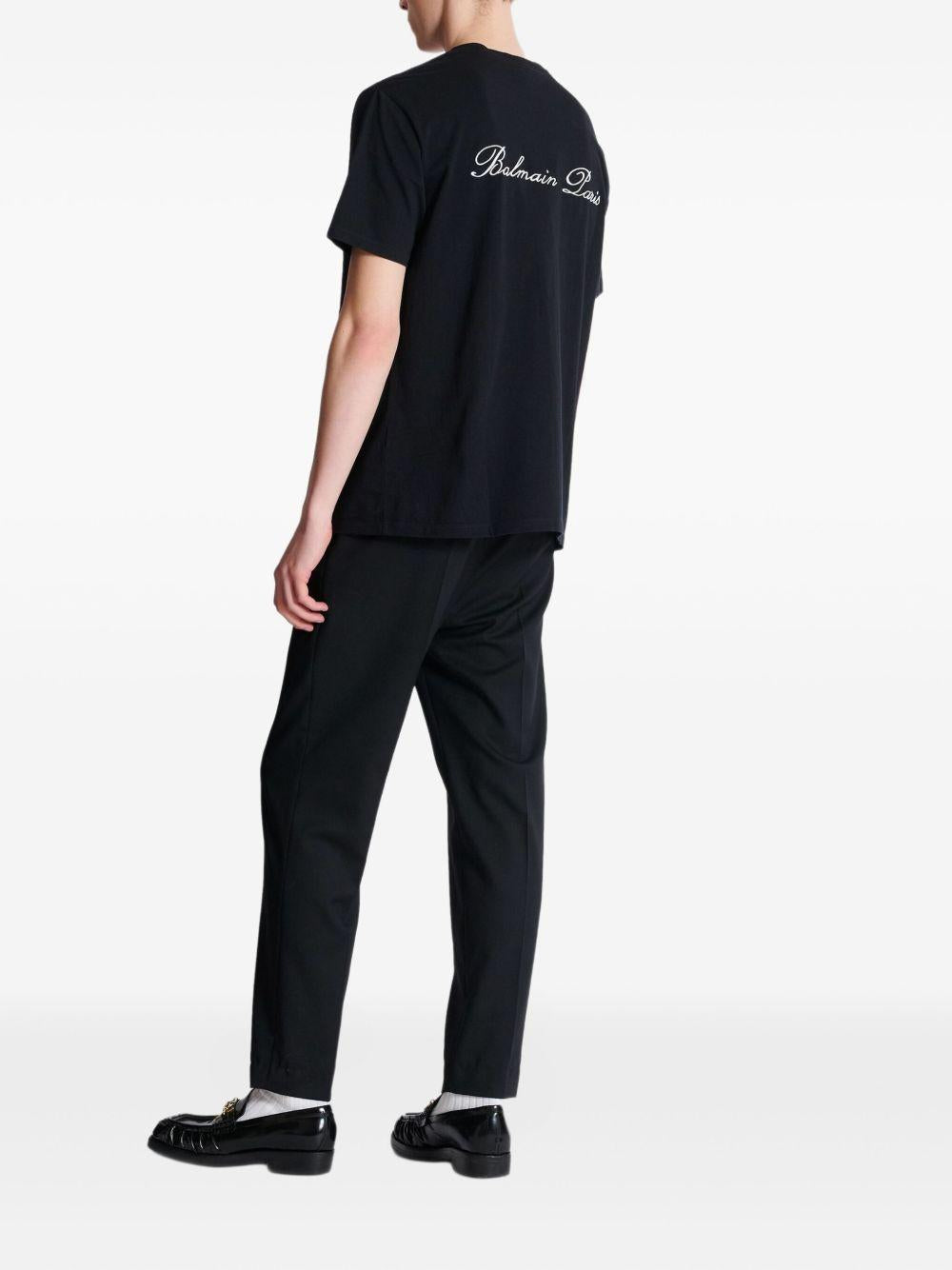 embroidered t-shirt FH1EG000BC68 EAB BALMAIN