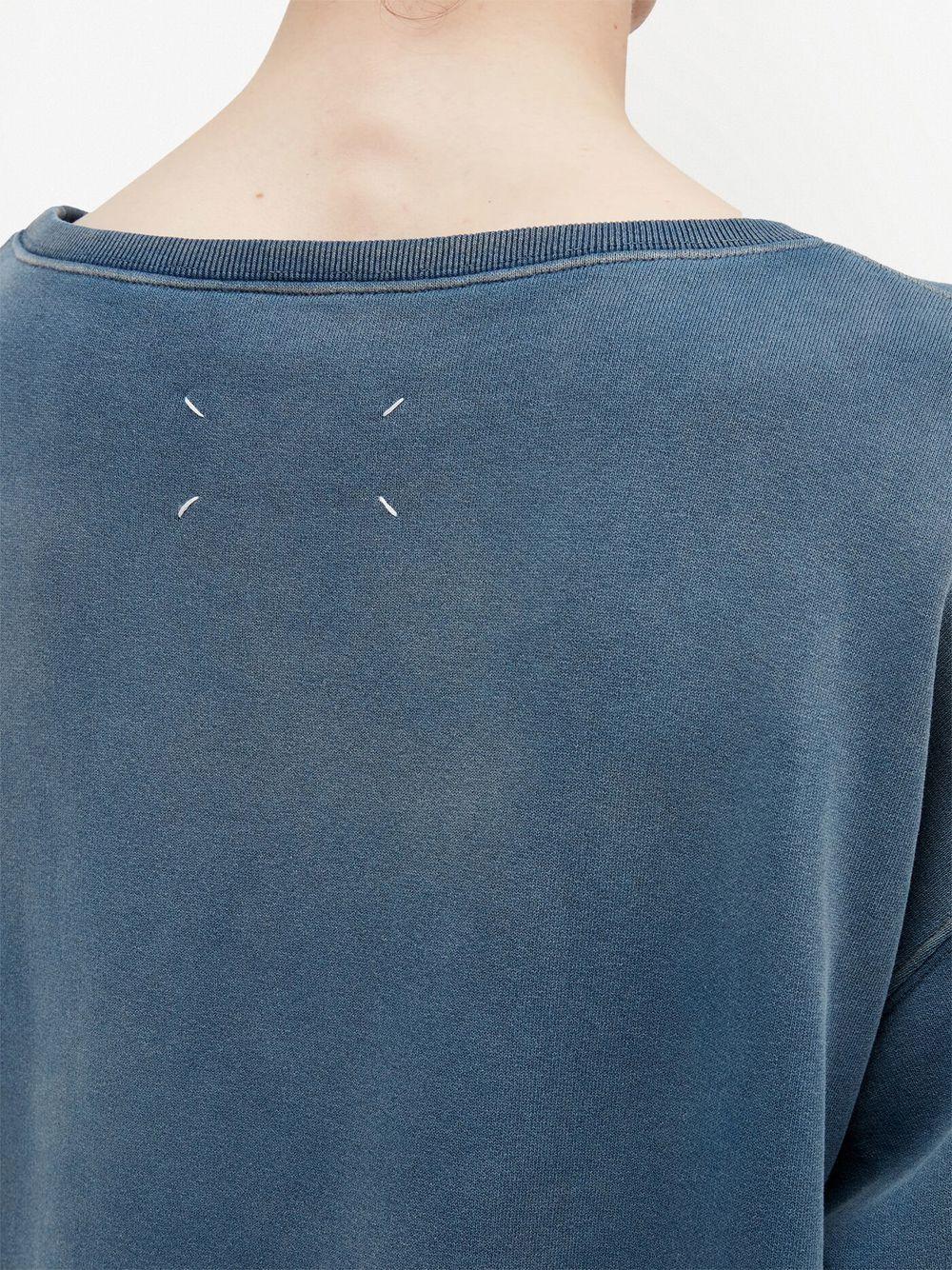 Logo-print faded sweatshirt S50GU0209S25570 469 MAISON MARGIELA