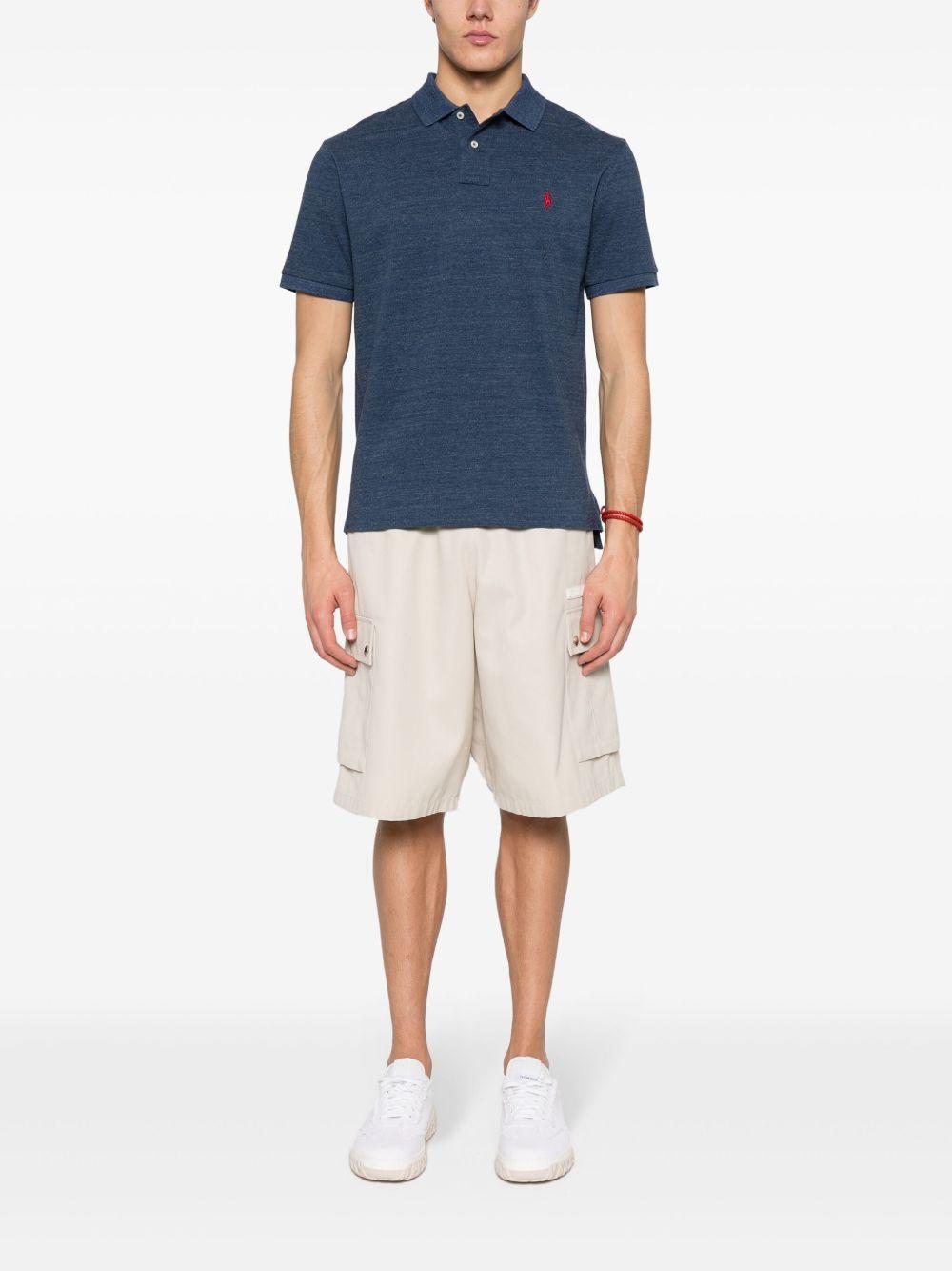 Polo Pony cotton polo shirt<BR/><BR/> 710666998005 CLASSIC ROYAL HEATHER POLO RALPH LAUREN