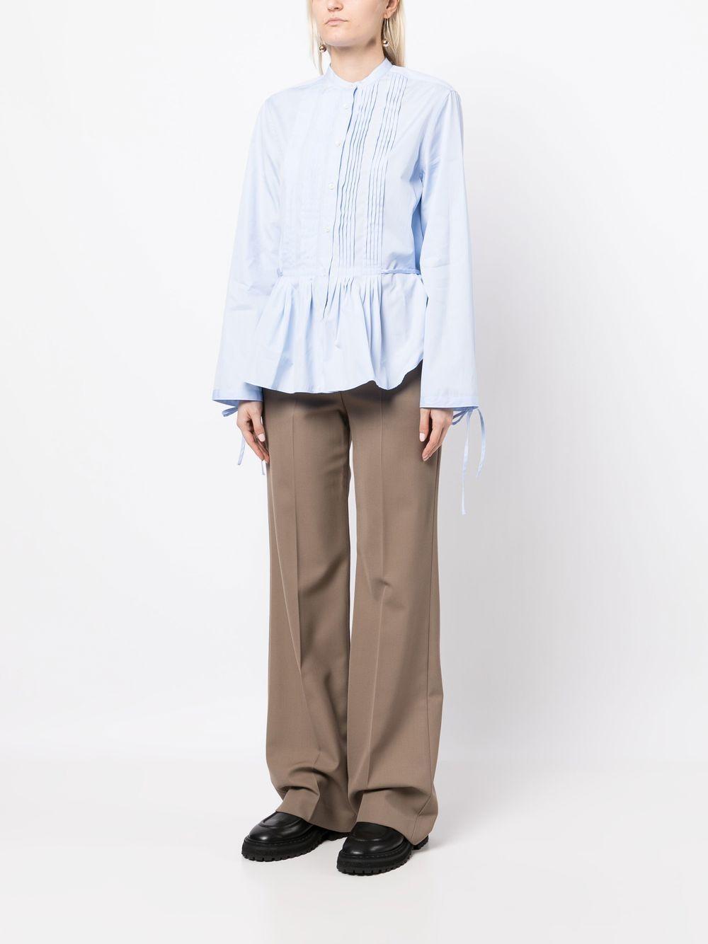 peplum button-up shirt S6_G_5446 C11807126 ASPESI