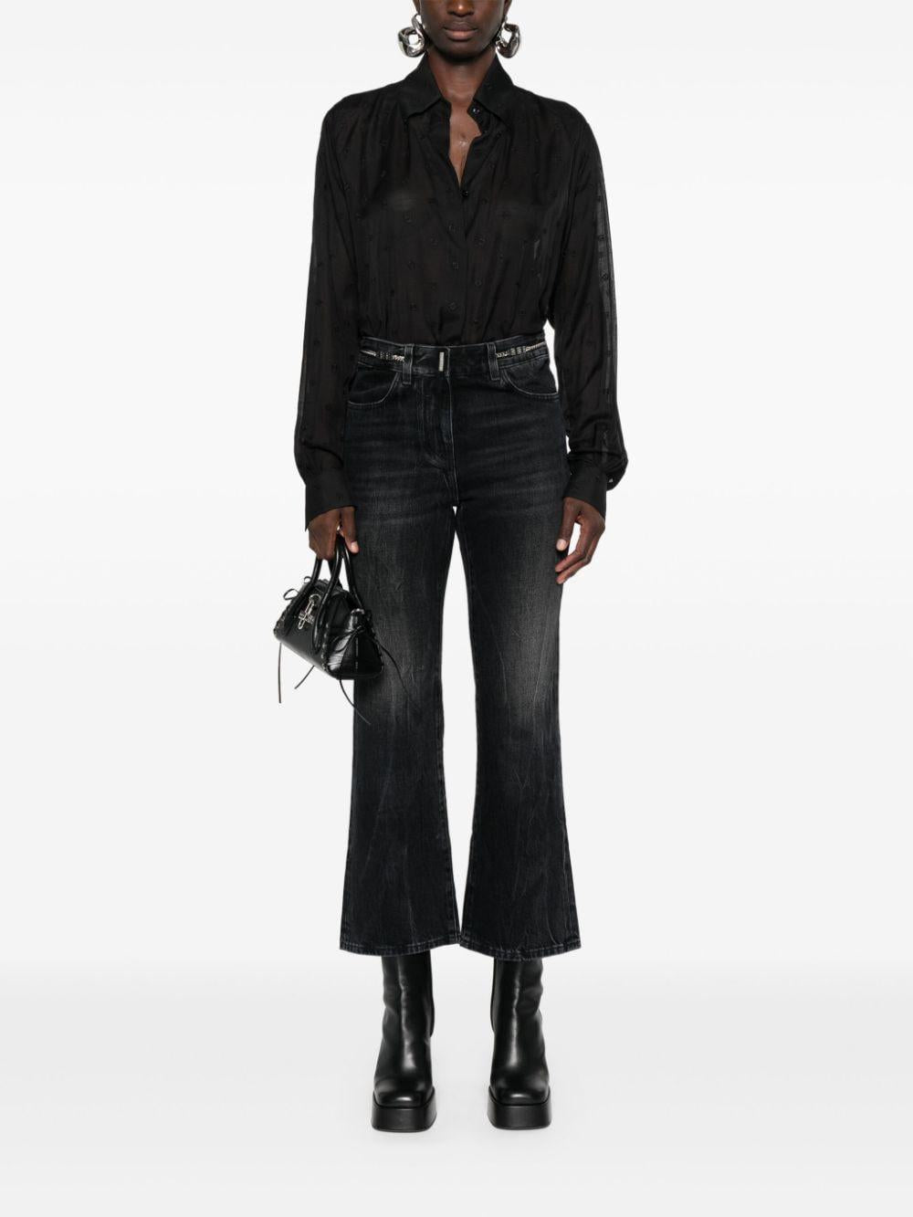 Logo-plaque bootcut jeans<BR/><BR/><BR/> BW513J5 Y3P001 GIVENCHY