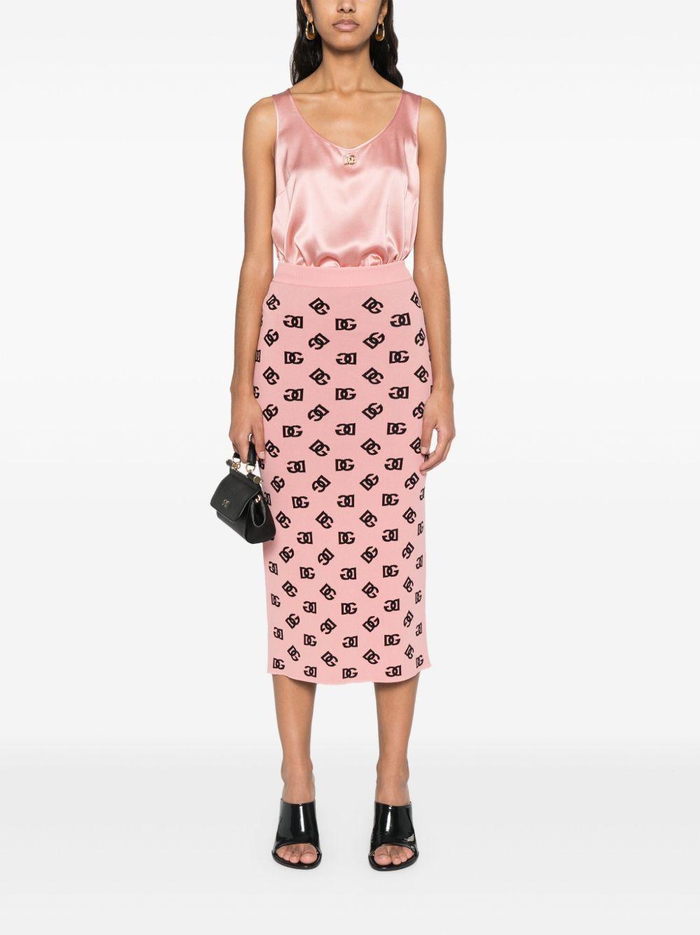 DG-jacquard pencil skirt<BR/><BR/><BR/> FXO02T JFMGTF0473 DOLCE & GABBANA
