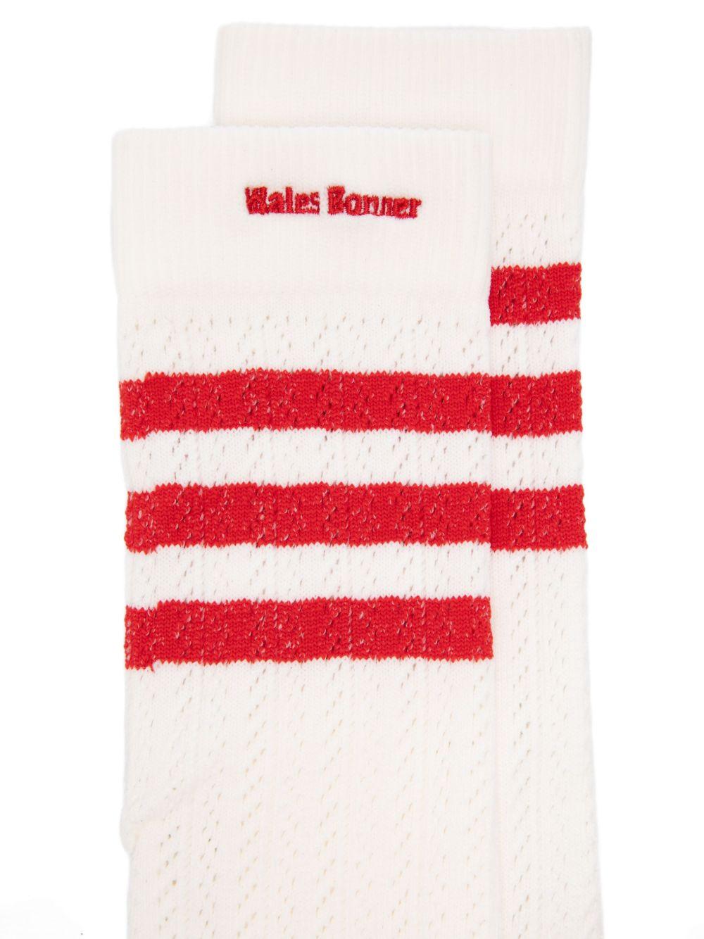 3 Stripes socks KB2324 CWHITE/NBROWNE ADIDAS x Wales Bonner