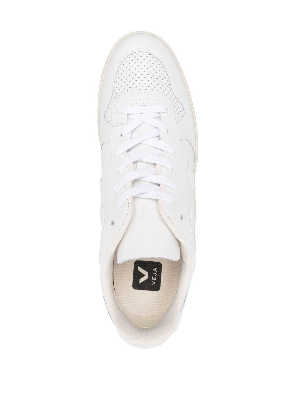 White leather V-10 low-top sneakers VX0201270 WHITE VEJA