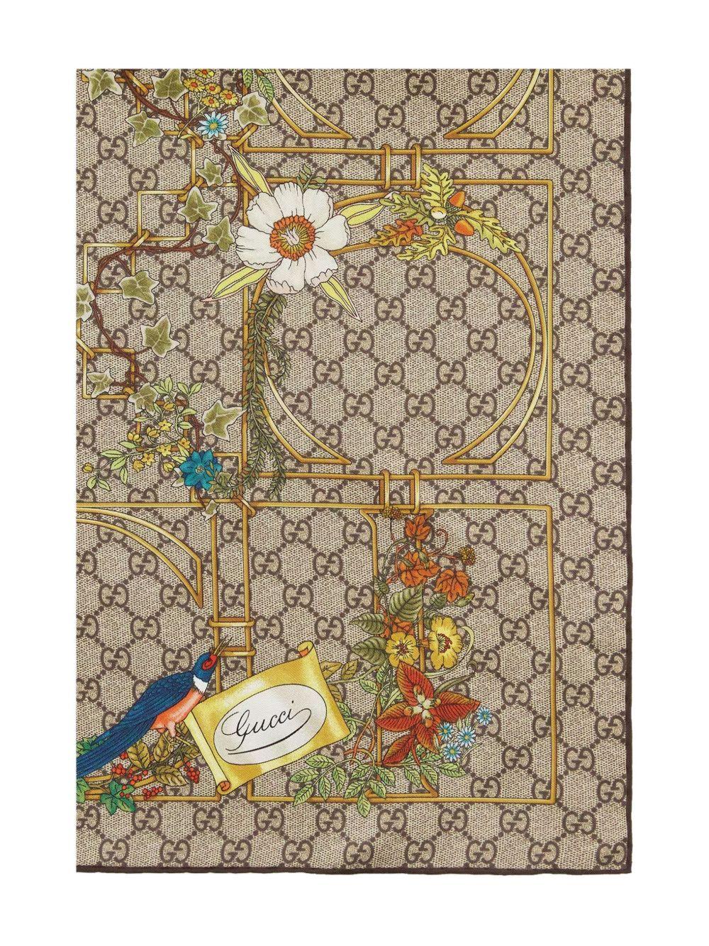 Printed silk twill carré 777066 3G0019564 GUCCI