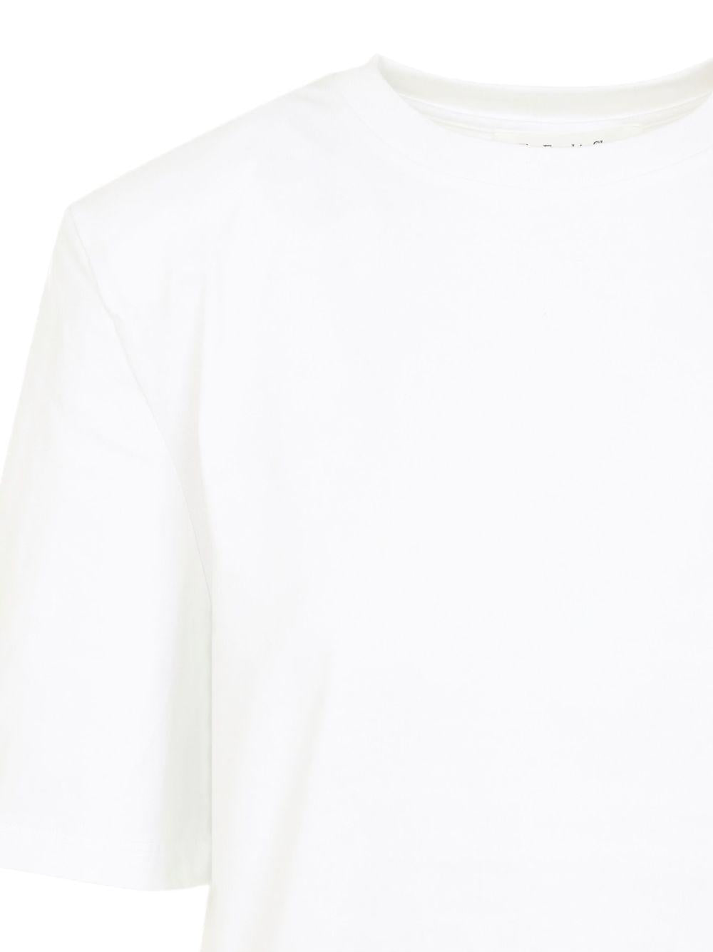 CARRINGTON PADDED SHOULDER TEE TSFS21180000 WHITE THE FRANKIE SHOP