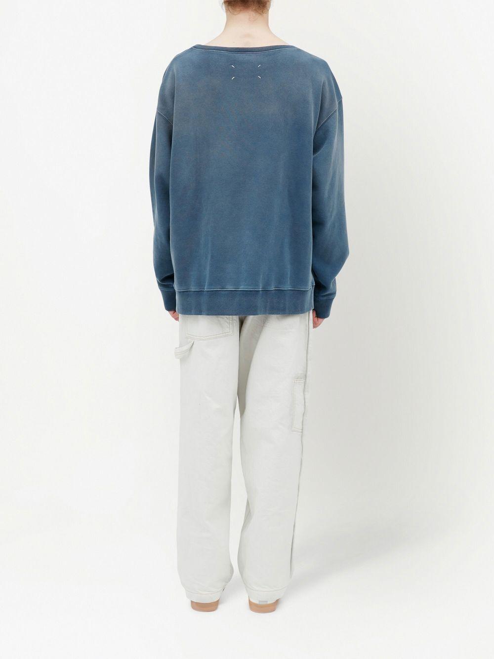 Logo-print faded sweatshirt S50GU0209S25570 469 MAISON MARGIELA