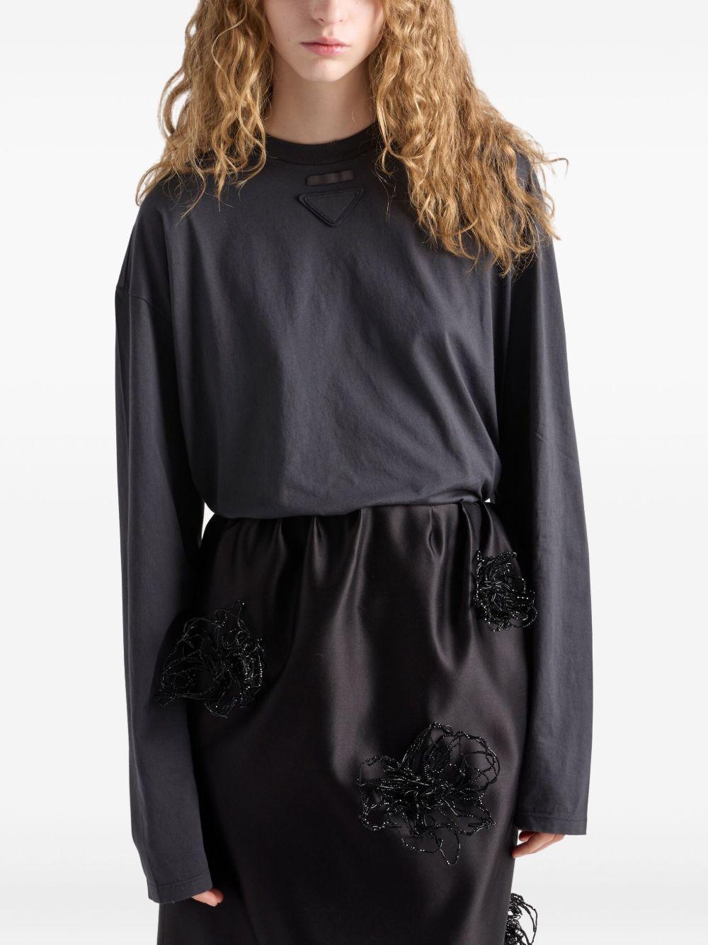 Jersey T-shirt<BR/><BR/><BR/> 34644 12ZBF0112 PRADA