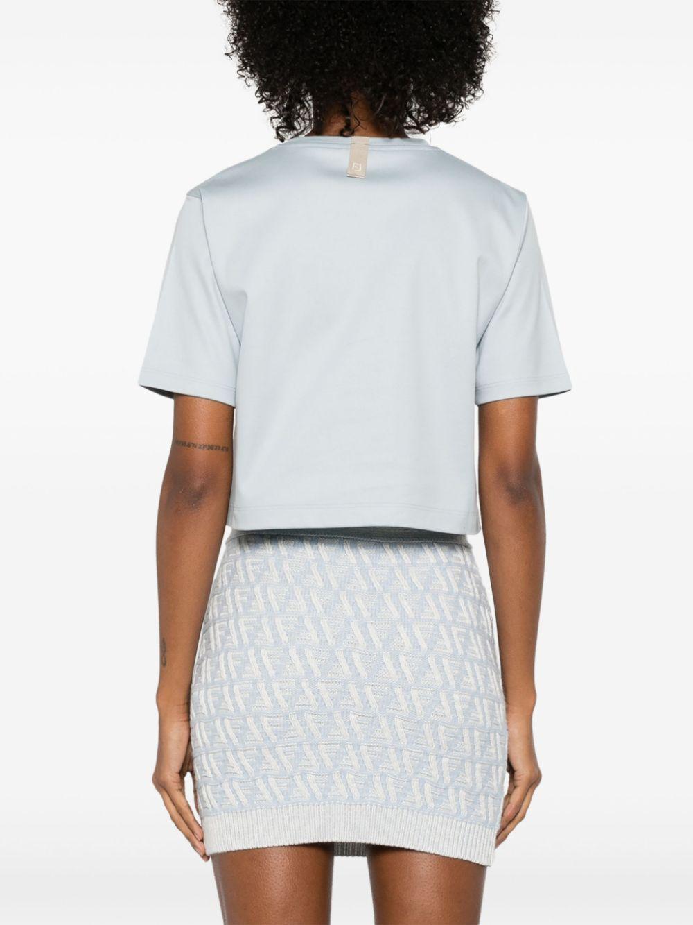 Ribbon-logo T-shirt<BR/><BR/><BR/> FS9704 AT27F1QYH FENDI