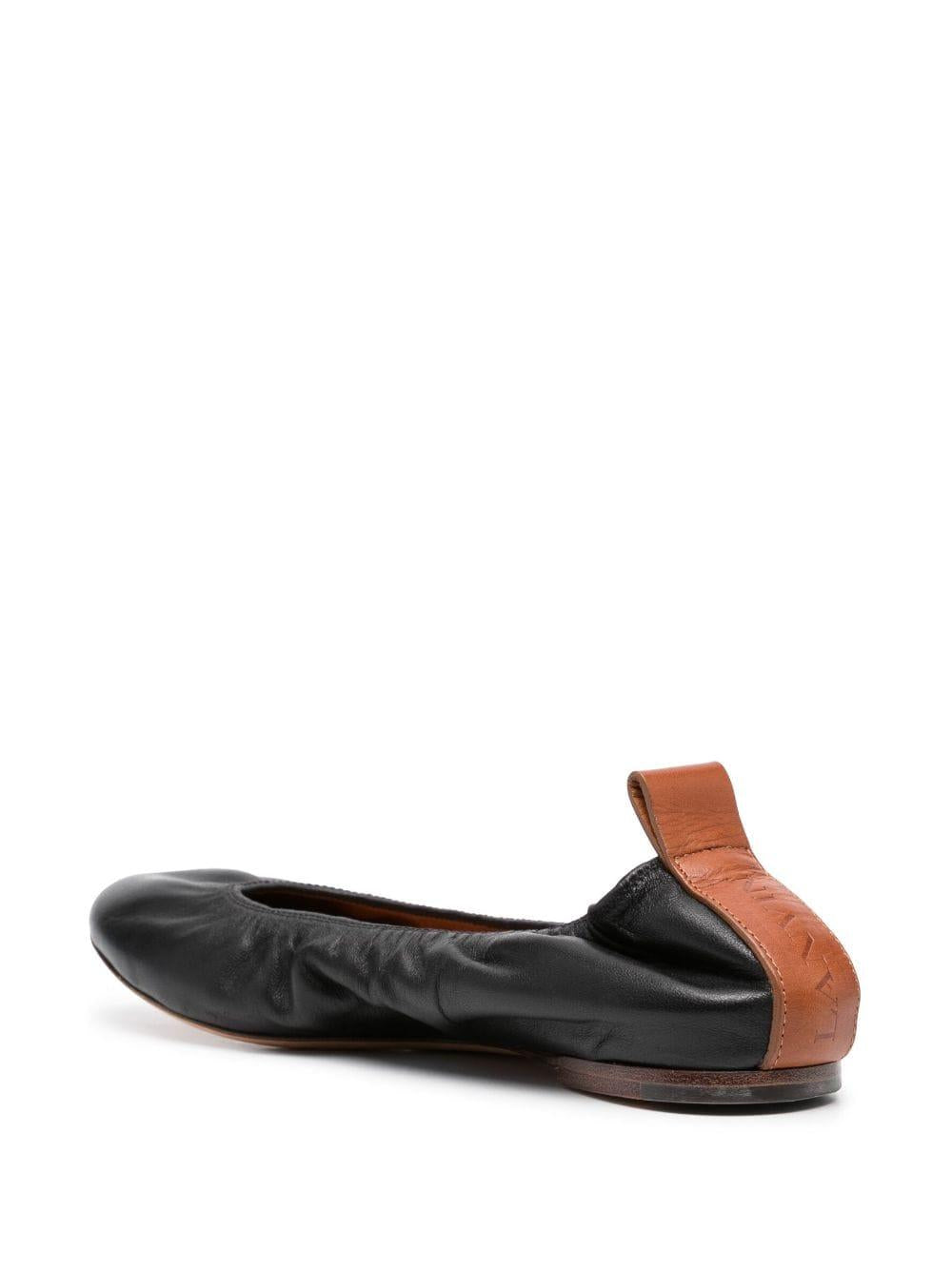 Leather ballerina shoes<BR/><BR/> BAMB02 NAPA10 LANVIN