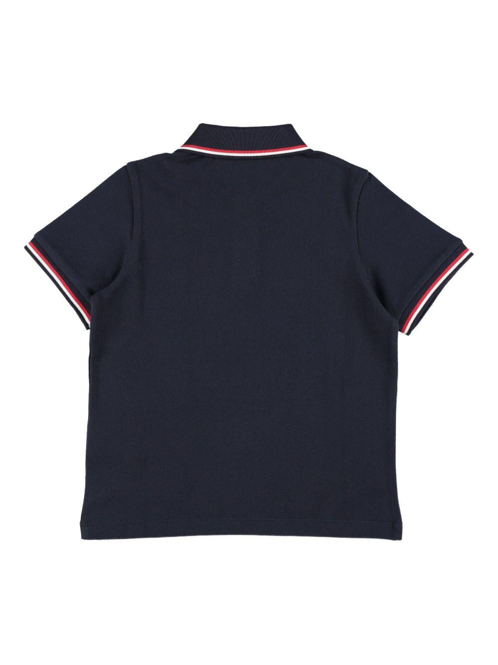 Cotton Piquet Polo Shirt K29548A00003 89ALK778 MONCLER KIDS