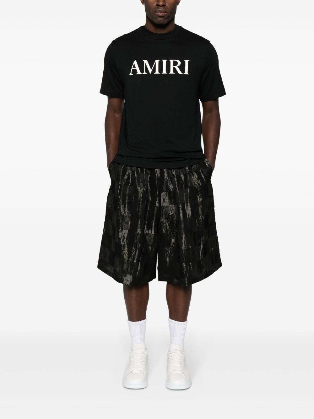 Rubberised-logo T-shirt<BR/><BR/><BR/> AMJYTE1073 BLACK AMIRI