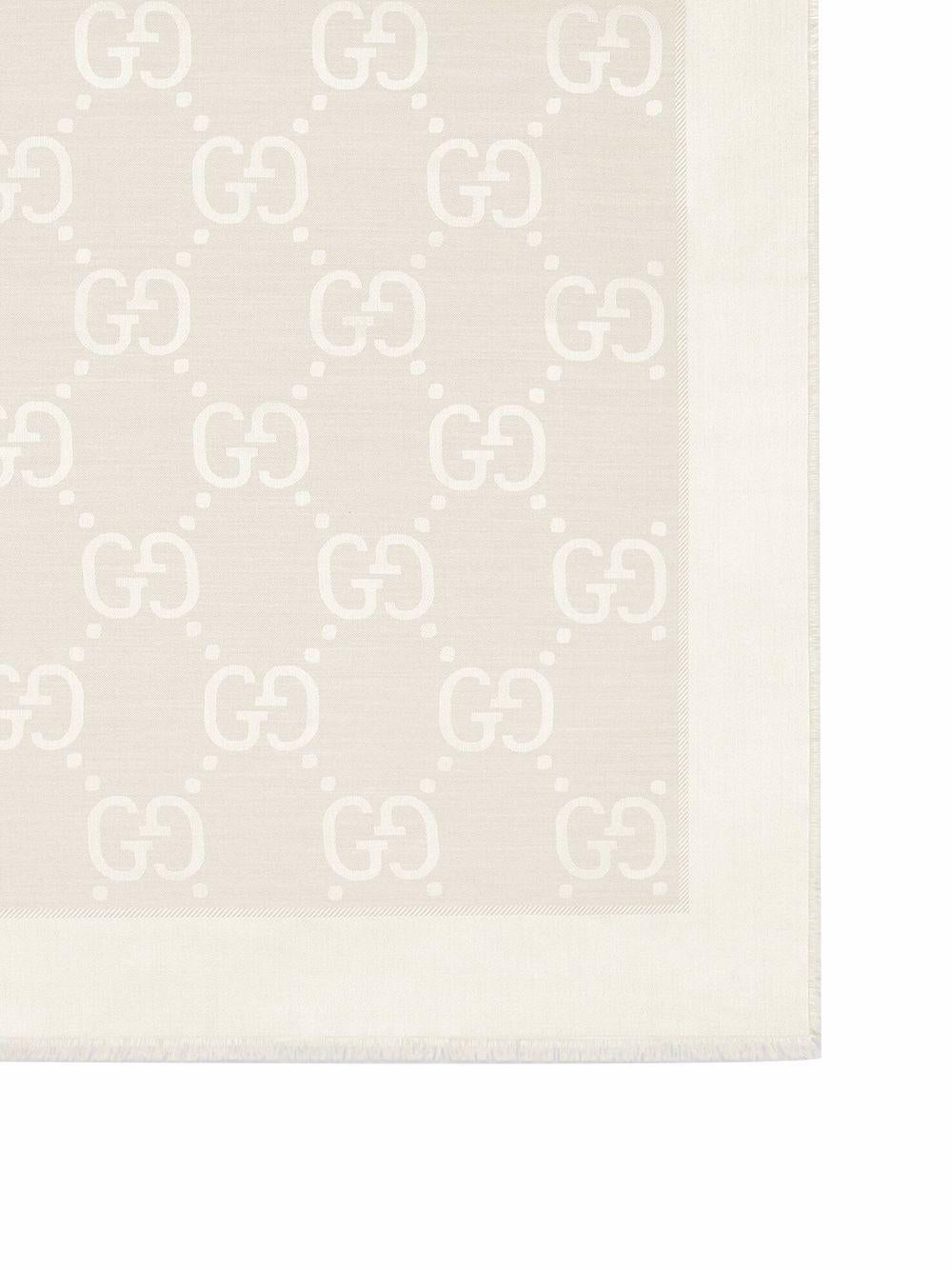 Patterned-jacquard silk scarf<BR/><BR/> 663671 3GC439000 GUCCI