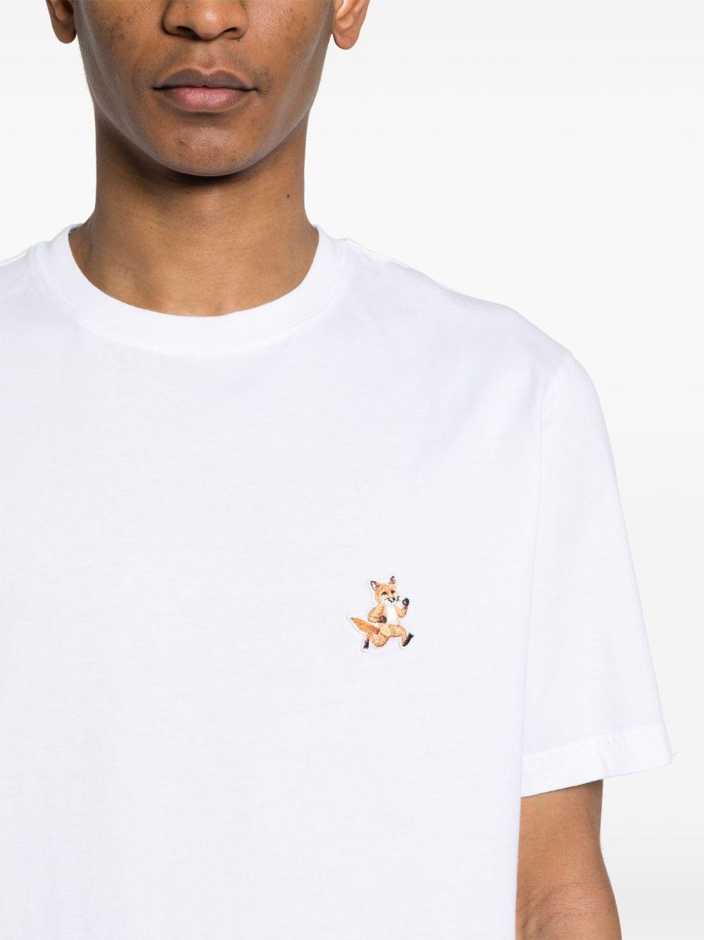 Speedy Fox cotton T-shirt<BR/><BR/> MM00125KJ0008 P100 MAISON KITSUNÉ