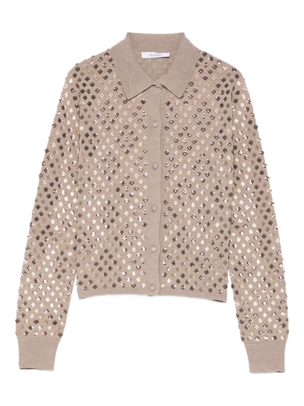 Sequinned wool cardigan 2611341041 MXMRAGNO019 MAX MARA