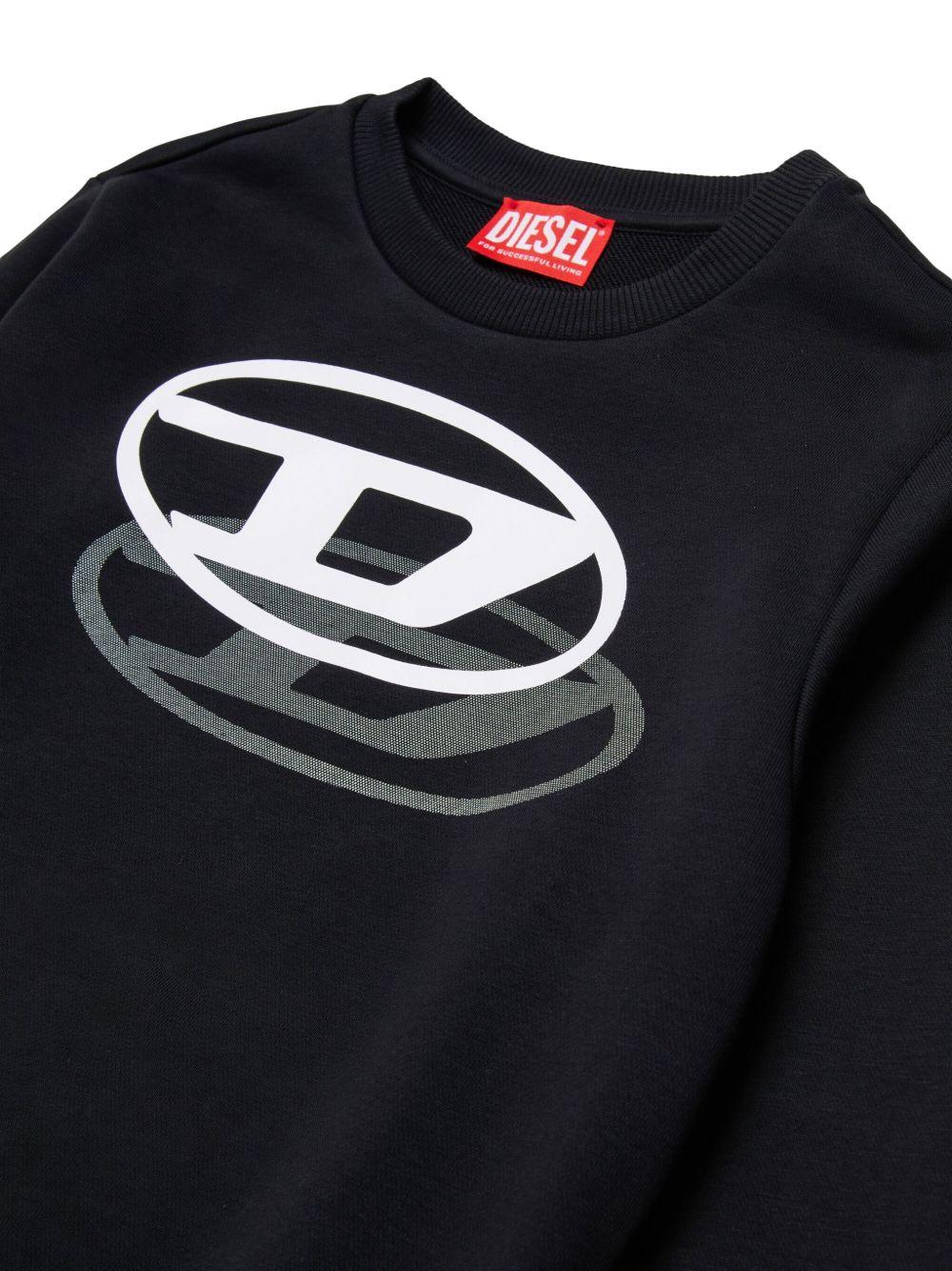 Sweatshirt with shadow logo print J02627 KYAZ3K900 DIESEL KIDS