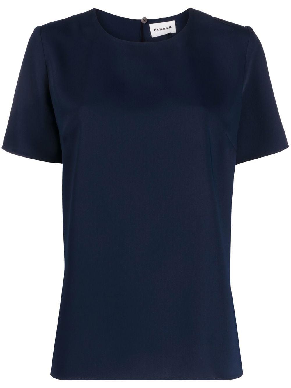 Short-sleeved cady blouse D312430 PANTY012 P.A.R.O.S.H.