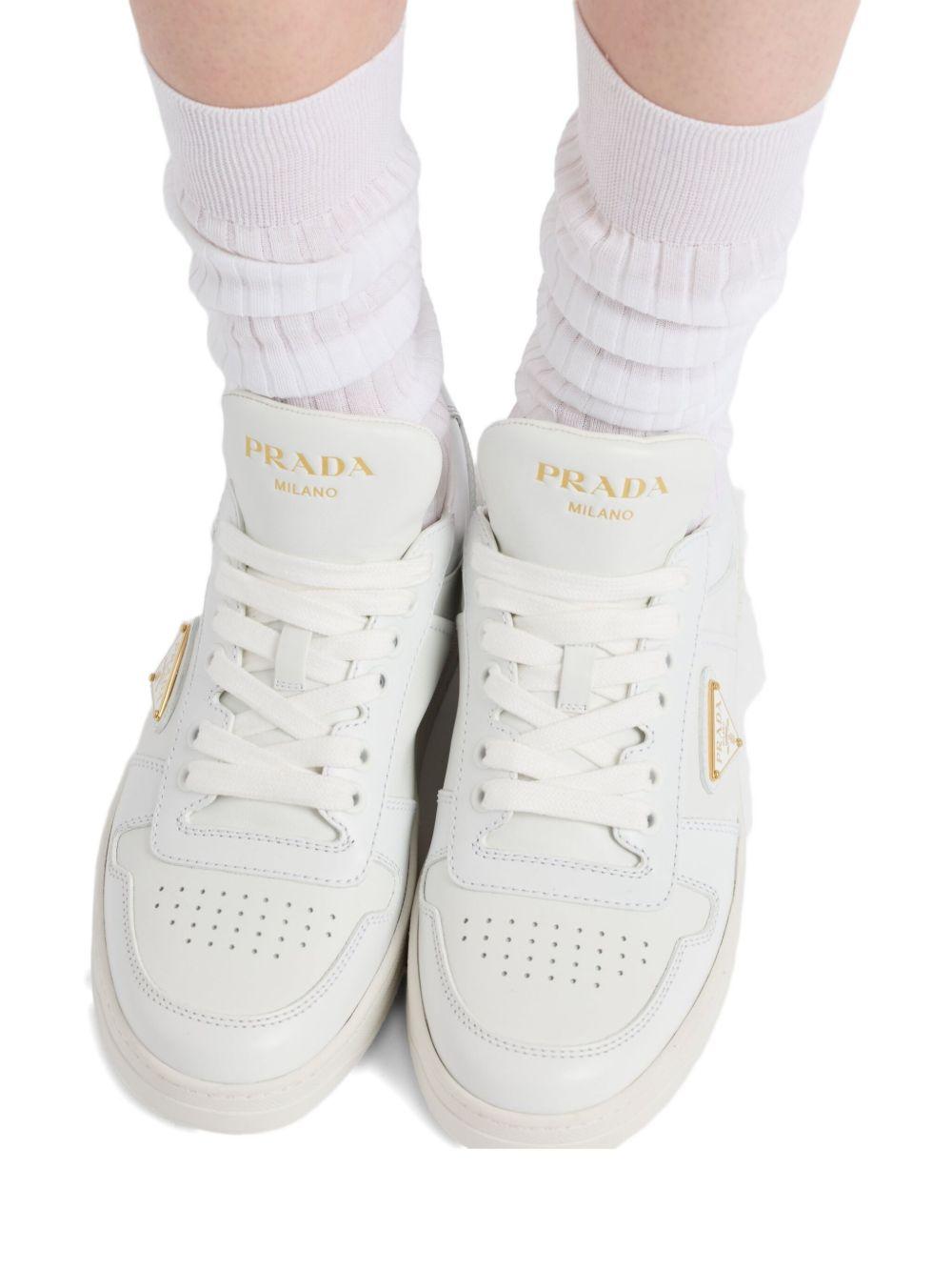 Downtown leather sneakers 1E792M3LPH F-BE30F0009 PRADA