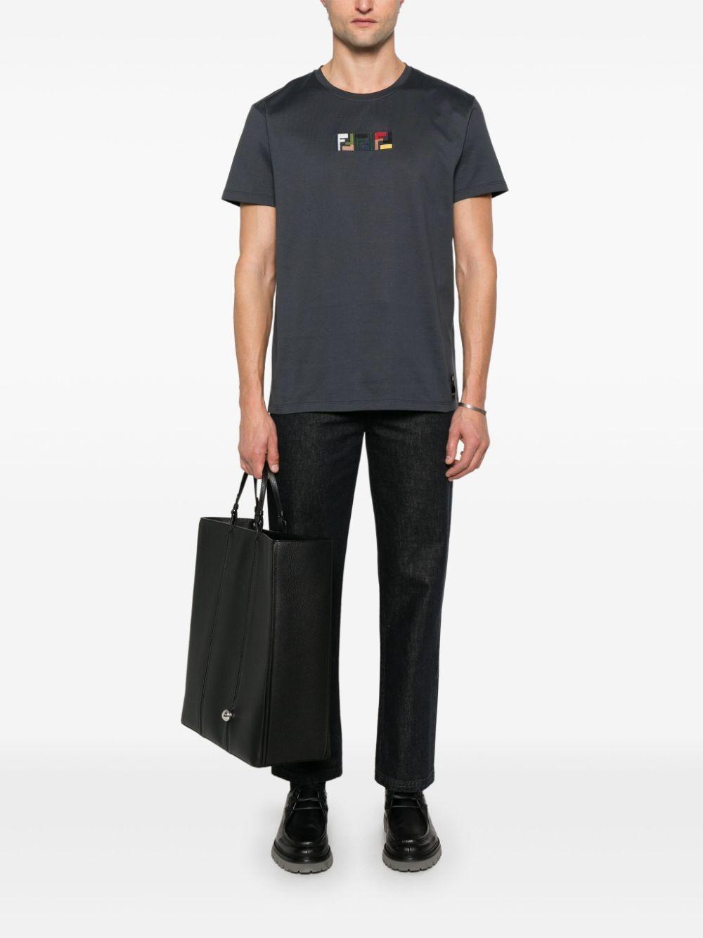 Cotton T-shirt<BR/><BR/><BR/> FY1319 AU1MF0QN0 FENDI