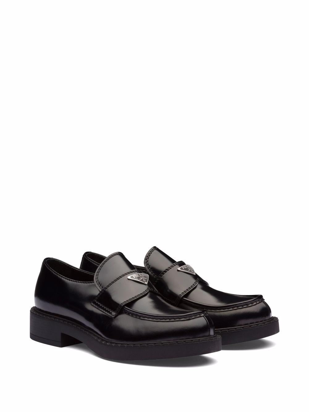 Brushed leather loafers<BR/><BR/><BR/> 2DE127 055F0002 PRADA