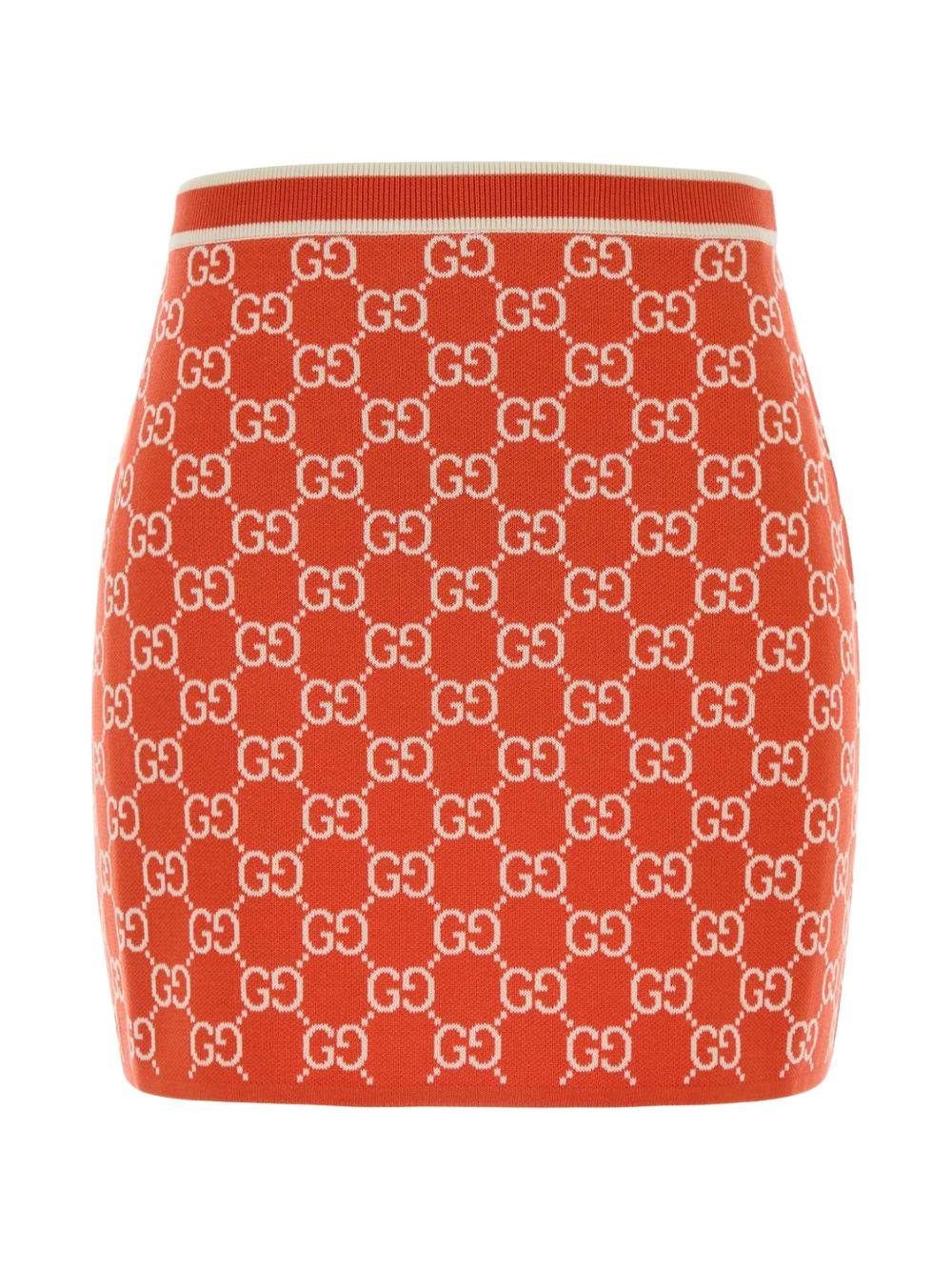 GG fine cotton jacquard skirt 856264 XKE0M6027 GUCCI