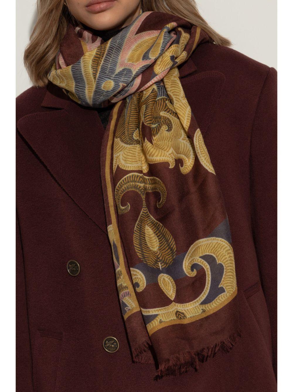 Paisley-pattern scarf<BR/><BR/><BR/> WATA0010 AK484X0826 ETRO