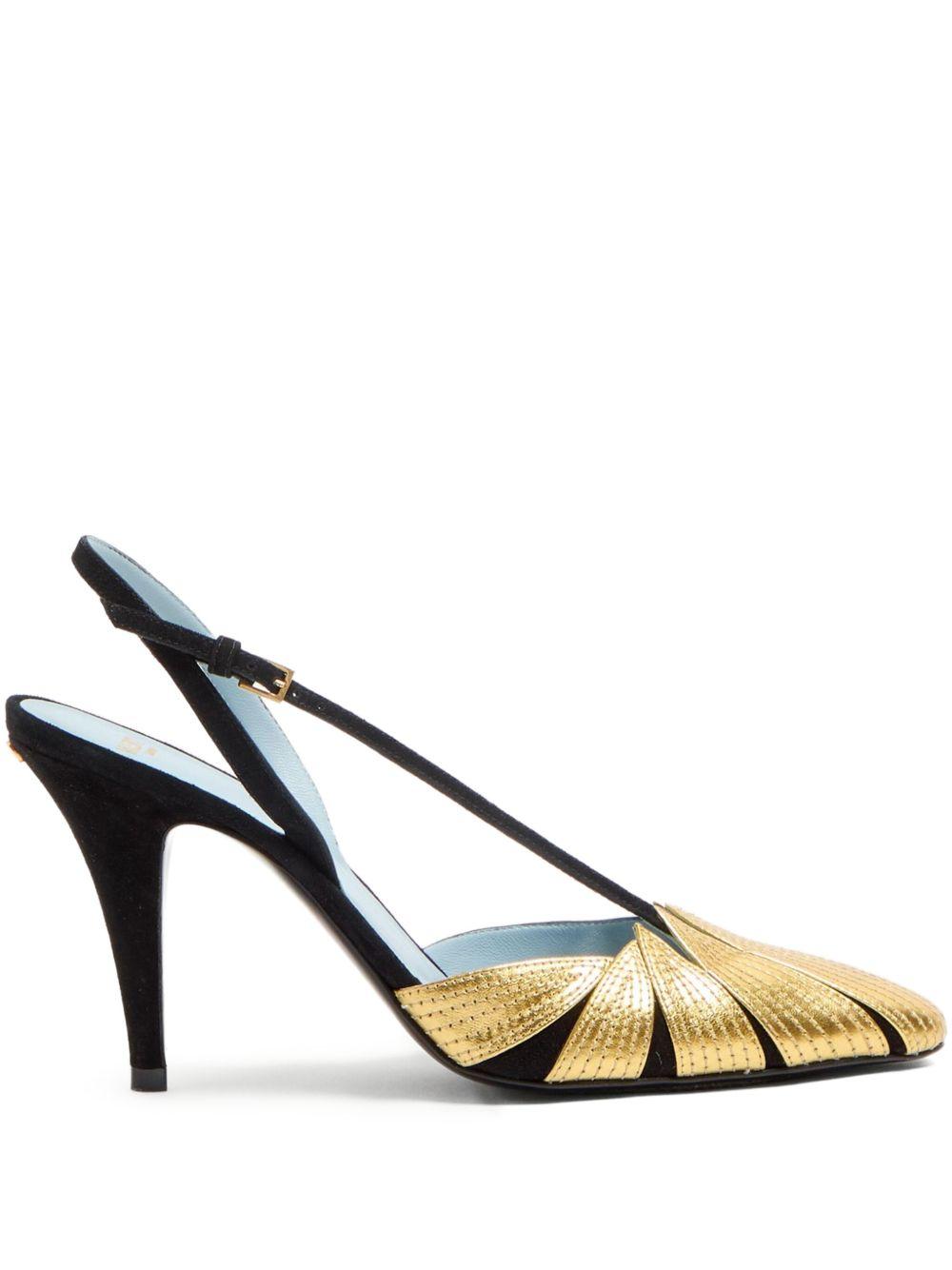 FOLIEFOLIAGE SUEDE SLINGBACK PUMP <BR/> 6W0S0LX2KMN DQL VALENTINO GARAVANI