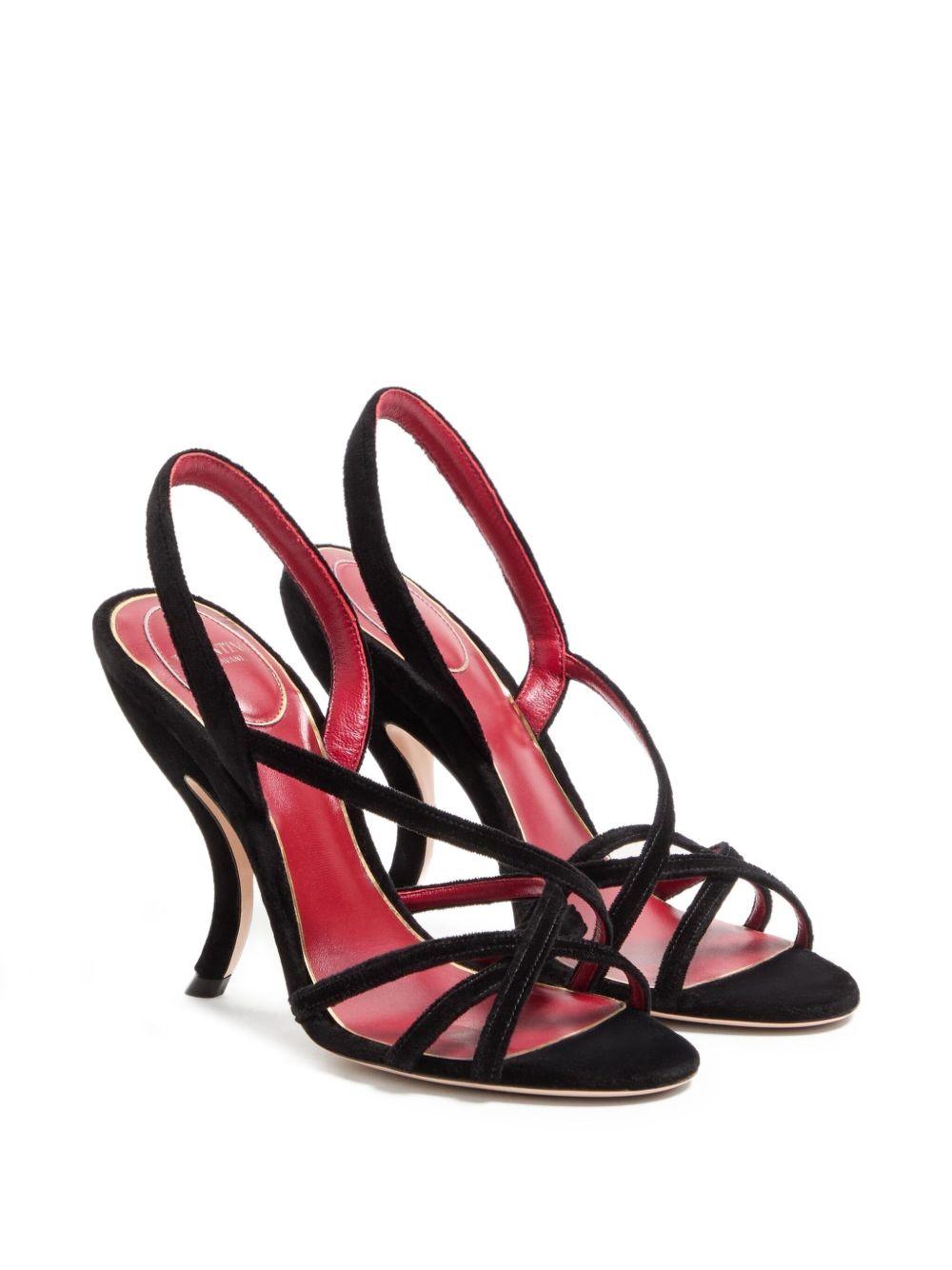 Fetishique Velvet Sandal 105Mm 7W0S0NC6WPJ 0NO VALENTINO GARAVANI