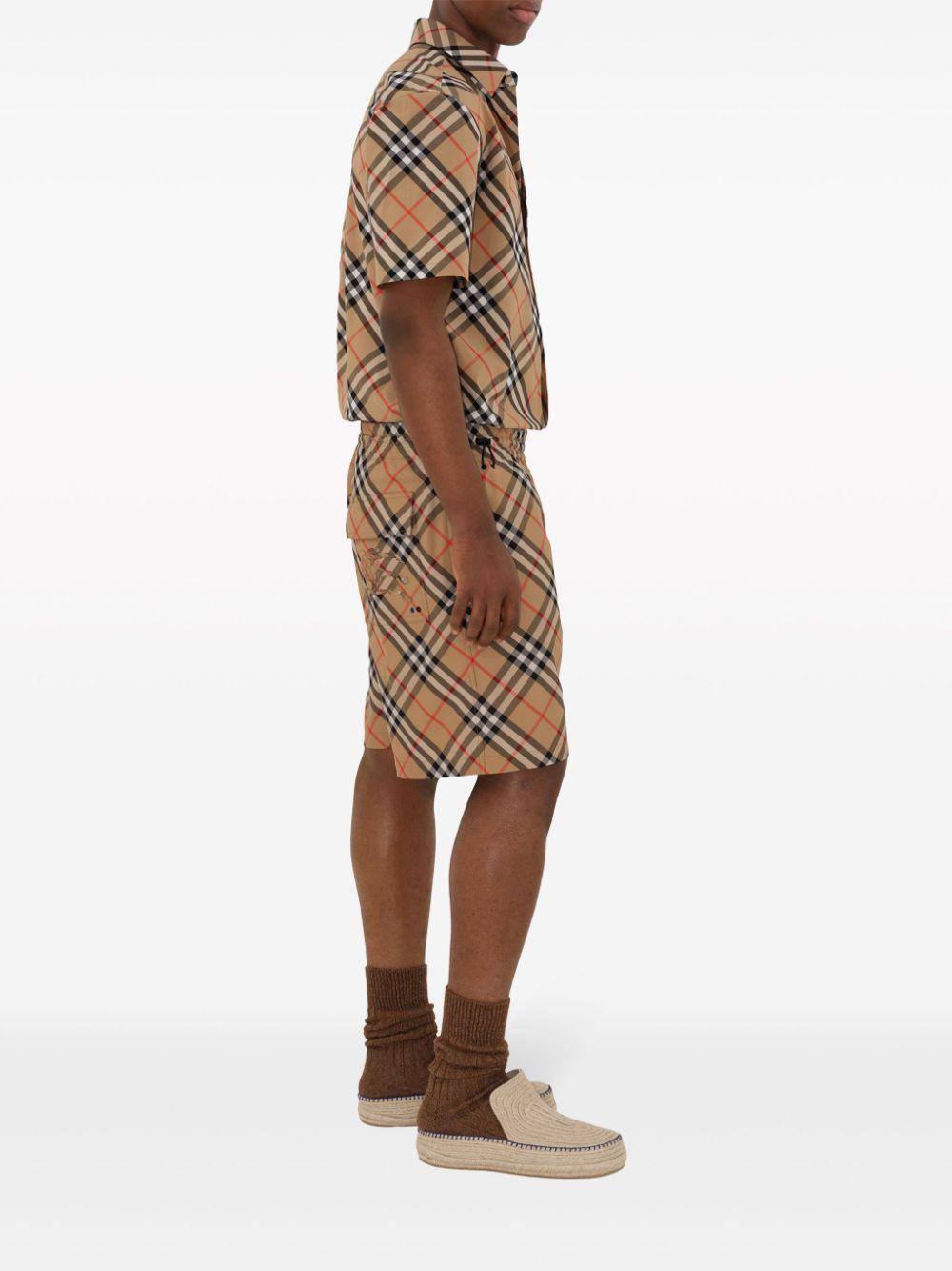 Checked cotton shirt<BR/><BR/><BR/> 8087637 B9368 BURBERRY
