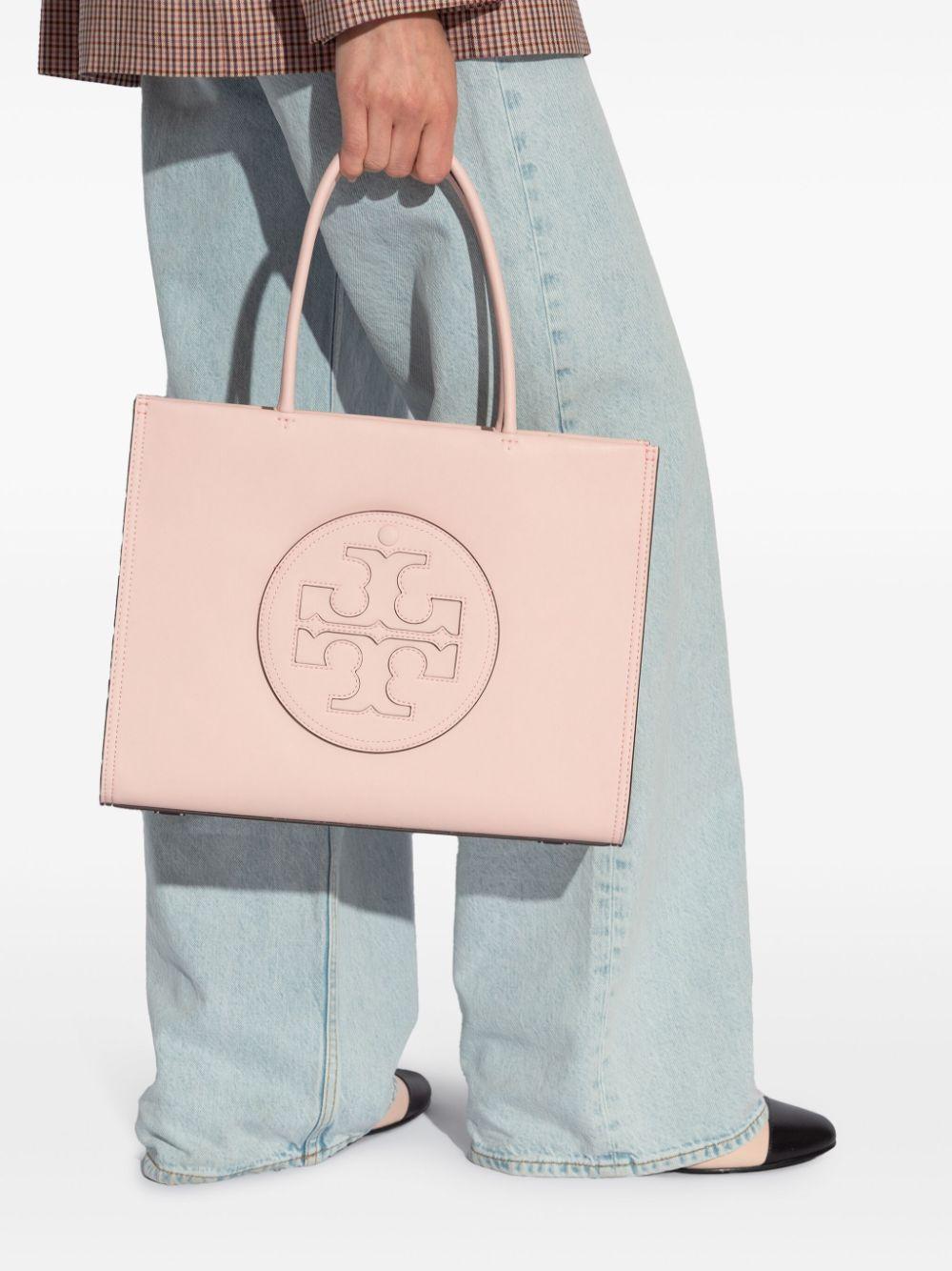 Small Ella logo-appliqué tote bag<BR/><BR/><BR/> 145612 654 TORY BURCH